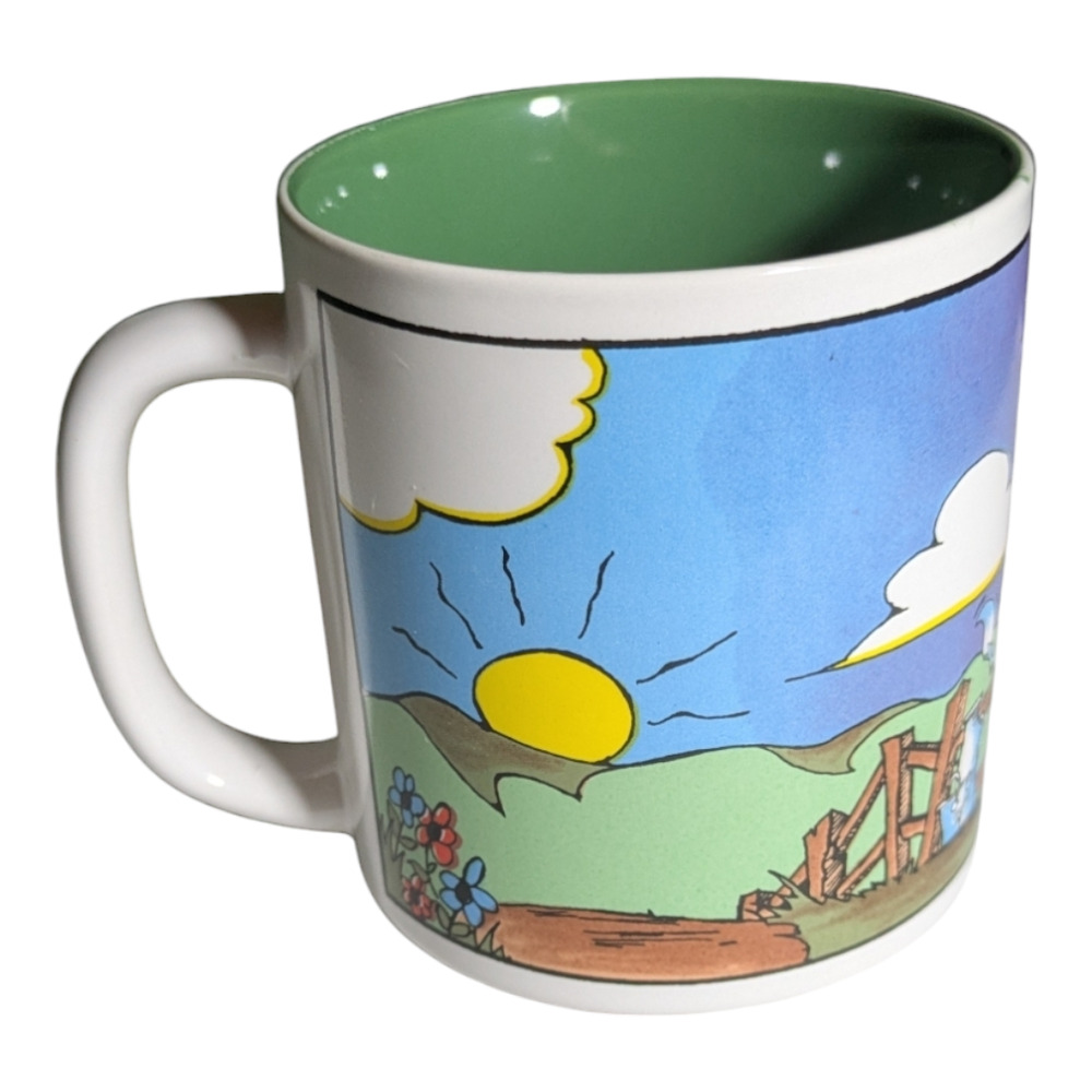 Funny Novelty Mug Text "MY FRIENDS WENT TO WISCONSIN AND ALL THEY BOUGHT" NEW